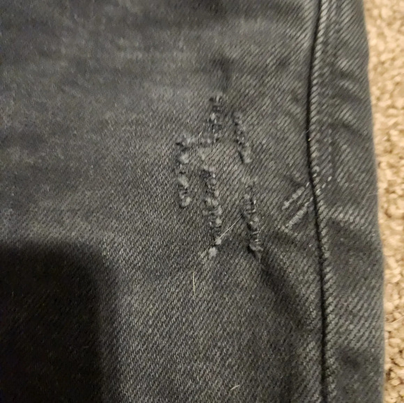 Rta Jeans Size 26 Women's Black Distressed Straight Leg Jeans - Picture 7 of 16